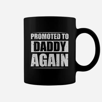 Promoted To Daddy Again 2021 Soon To Be Dad Coffee Mug - Seseable