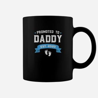 Promoted To Daddy Est 2020 New Dad Gift First Daddy Coffee Mug - Seseable