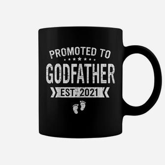 Promoted To Godfather Est 2021 Gift Fathers Day Coffee Mug - Seseable