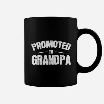 Promoted To Grandpa New Grandfather To Be Gift Baby Coffee Mug - Seseable