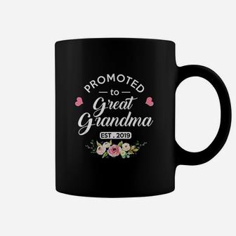 Promoted To Great Grandma Est 2019 New Grandma To Be Coffee Mug - Seseable