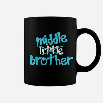 Promoted To Middle Brother Baby Announcement Funny Coffee Mug - Seseable
