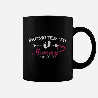 Promoted To Mommy 2021 Soon To Be Mom Wife Coffee Mug - Seseable