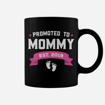 Promoted To Mommy Est 2019 New Mom Gift First Mommy Coffee Mug - Seseable