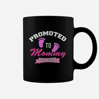 Promoted To Mommy Est 2020 It A Girl Leveled Up Women Mom Coffee Mug - Seseable