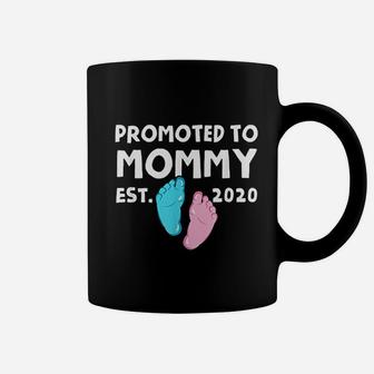 Promoted To Mommy Est 2020 New Mom Gift Coffee Mug - Seseable
