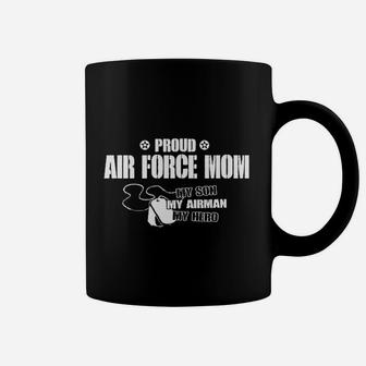 Proud Air Force Mom My Son Airman Hero Coffee Mug - Seseable