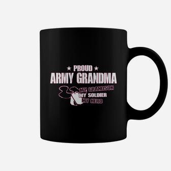 Proud Army Grandma My Grandson Soldier Hero Coffee Mug - Seseable