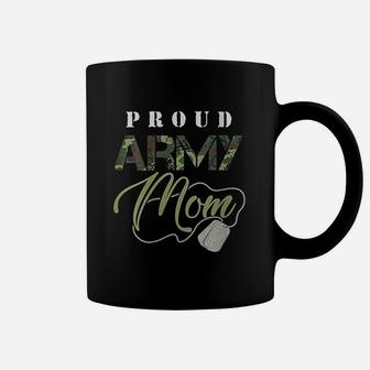 Proud Army Mom Art Cute Military Mama Design Usa Gift Coffee Mug - Seseable