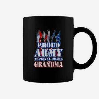 Proud Army National Guard Grandma Usa Flag Coffee Mug - Seseable