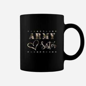 Proud Army Sister Camouflage Army Sister Coffee Mug - Seseable