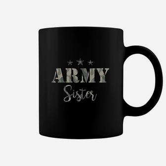 Proud Army Sister Camouflage Army Sister Coffee Mug - Seseable