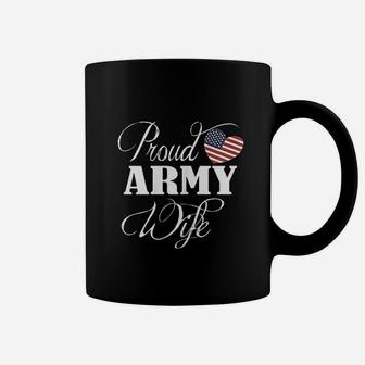 Proud Army Wife Valentine Day Gift Coffee Mug - Seseable