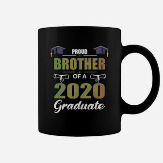 Proud Brother Of A 2020 Graduate Senior 20 Gift Funny Graduation 2020 Proud Family Gifts T-shirt Coffee Mug - Seseable