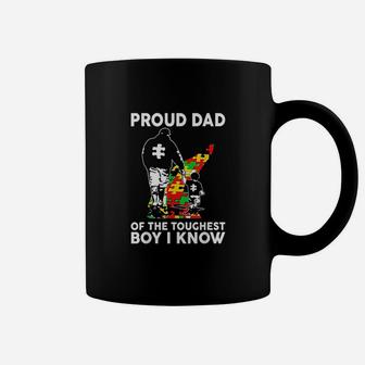Proud Dad Of The Toughest Boy I Know Dad Support Coffee Mug - Seseable