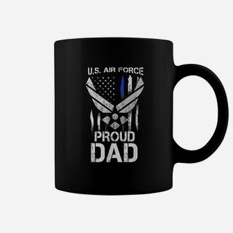 Proud Dad Us Air Force Stars Air Force Family Party Gift Coffee Mug - Seseable