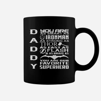 Proud Daddy Superhero, dad birthday gifts Coffee Mug - Seseable