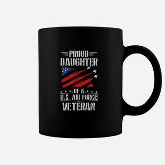 Proud Daughter Of A Us Air Force Veteran Gift Coffee Mug - Seseable