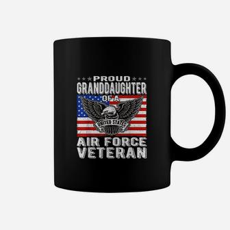 Proud Granddaughter Of A Us Air Force Veteran Coffee Mug - Seseable