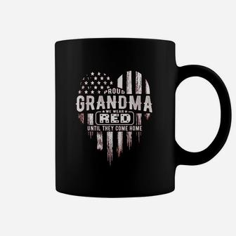 Proud Grandma Red Friday Military Family Coffee Mug - Seseable
