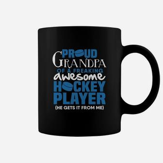 Proud Hockey Grandpa Coffee Mug - Seseable
