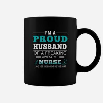 Proud Husband Gift From Nurse Wife For Husband Coffee Mug - Seseable