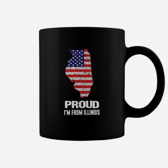 Proud I Am From Illinois Independence Day Of The Us Proud I Am From Illinois Coffee Mug - Seseable