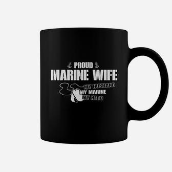 Proud Marine Wife My Husband Coffee Mug - Seseable