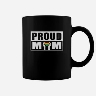 Proud Mom Lgbt Gay Lesbian Pride Coffee Mug - Seseable