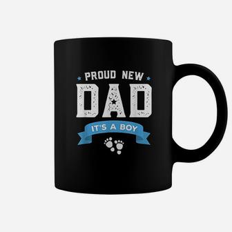 Proud New Dad Its A Boy Cute Fathers Day Gift Baby Coffee Mug - Seseable