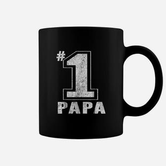Proud Number One Papa Fathers Day Gift Men Dad Grandpa Coffee Mug - Seseable