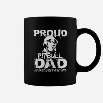 Proud Pitbull Dad - Shirt Coffee Mug - Seseable