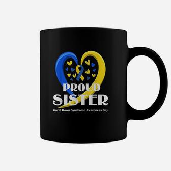 Proud Sister World Down Syndrome Coffee Mug - Seseable