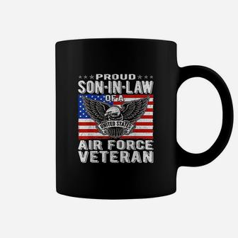 Proud Son In Law Of A Us Air Force Veteran Military Family Coffee Mug - Seseable