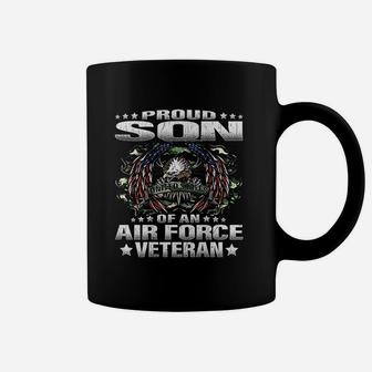 Proud Son Of An Air Force Veteran Military Vets Child Coffee Mug - Seseable