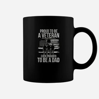 Proud To Be A Veteran Prouder To Be A Dad Coffee Mug - Seseable