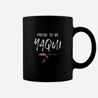 Proud To Be Yaqui Native American Pride Headdress Coffee Mug - Seseable