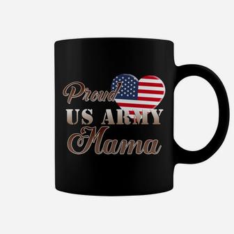 Proud Us Army Mama Patriotic Heart Coffee Mug | Seseable CA