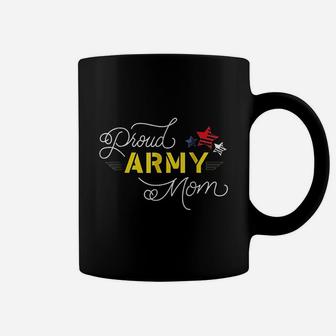 Proud Us Army Mom Stars Veteran Mothers Gift Coffee Mug - Seseable