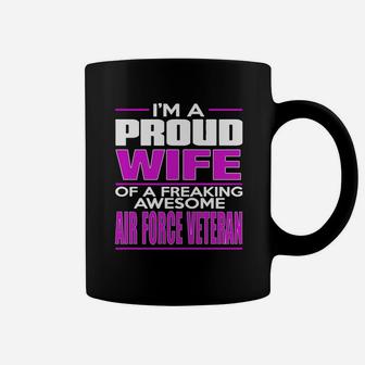 Proud Wife - Air Force Veteran Coffee Mug - Seseable