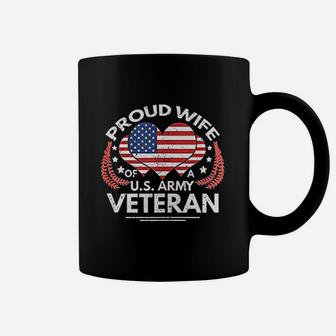 Proud Wife Of Army Veteran Coffee Mug - Seseable