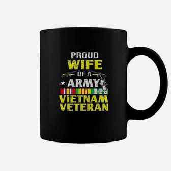 Proud Wife Of Army Vietnam Veteran Vn Veterans Wife Coffee Mug - Seseable