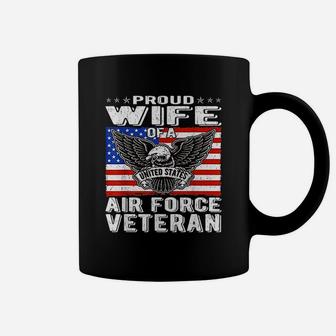 Proud Wife Of Us Air Force Veteran Coffee Mug - Seseable