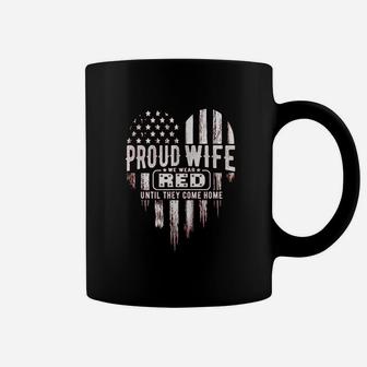 Proud Wife Red Friday Military Family Coffee Mug - Seseable