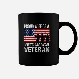 Proud Wife Vietnam War Veteran Husband Wives Matching Design Coffee Mug - Seseable