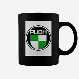 Puch-Logo Klassisches Schwarz Tassen für Motorradfans - Seseable