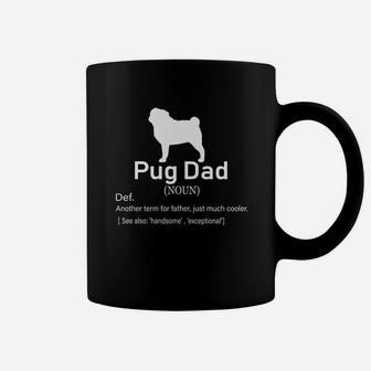 Pug Dad Definition For Father Or Dad Coffee Mug - Seseable