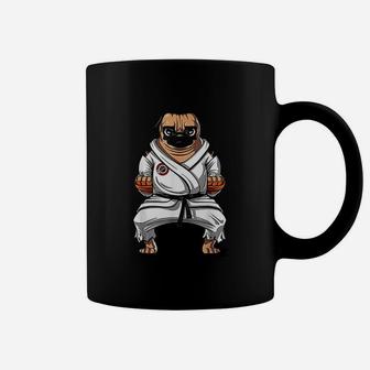 Pug Dog Karate Ninja Martial Arts Coffee Mug - Seseable
