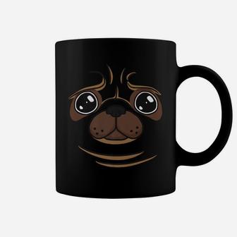 Pug Puppy Dog Face Funny Halloween Costume Gift Coffee Mug - Seseable