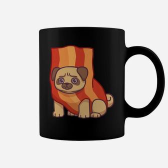 Pug Puppy Dog In Bacon Costume Funny Halloween Gift Coffee Mug - Seseable